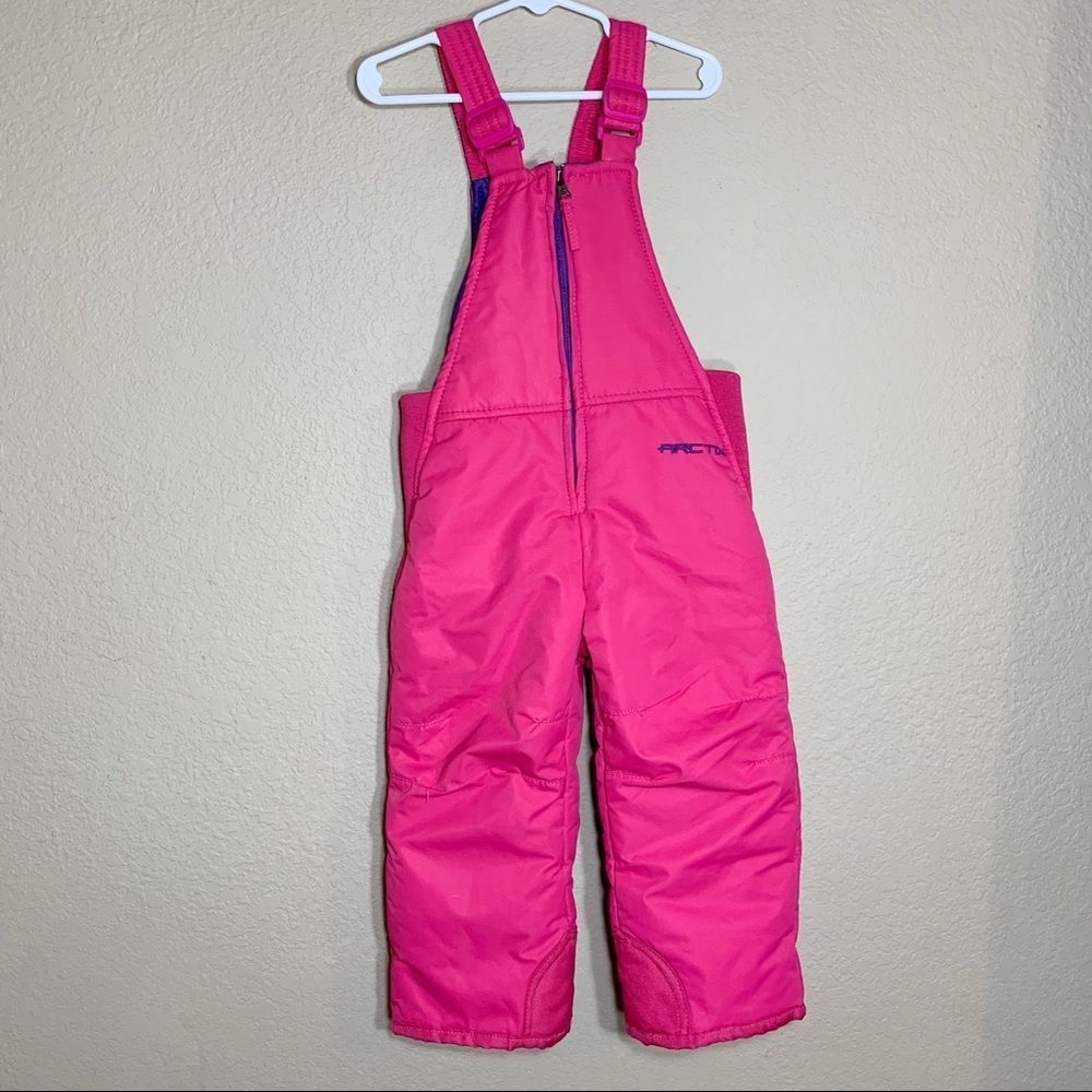 Arctix toddler girl pink snow overalls